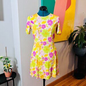 NWT ASOS DESIGN Floral Retro Mini Tea Dress